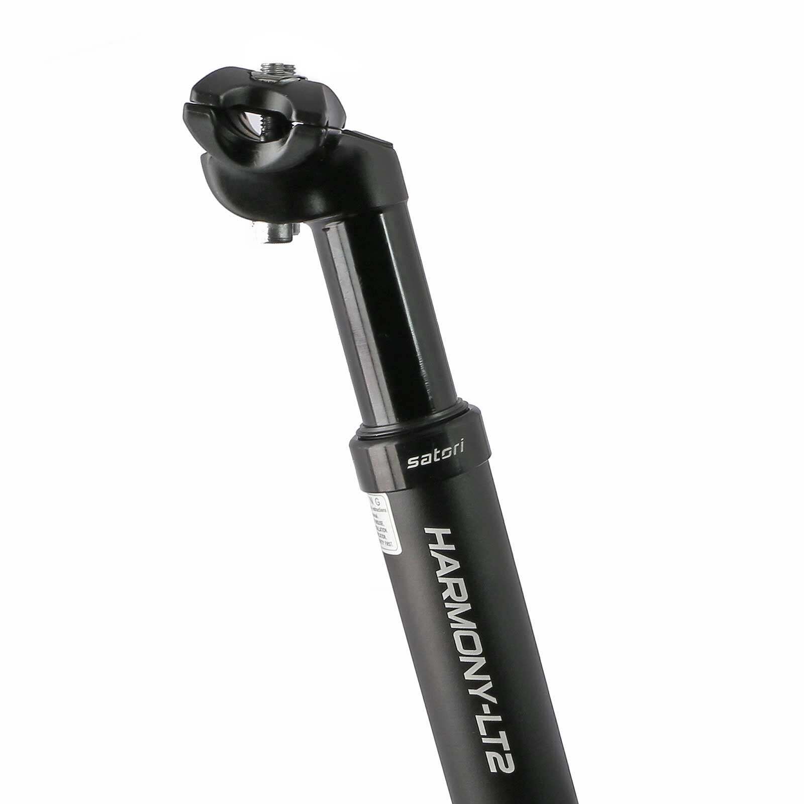 Suspension seatpost for clearance heavy riders